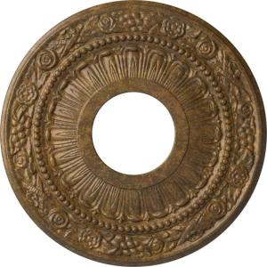 image12 18OD x 3 58ID x 78P Nadia Ceiling Medallion Fits Canopies up to 4 78Rubbed Bronze Metallic Series