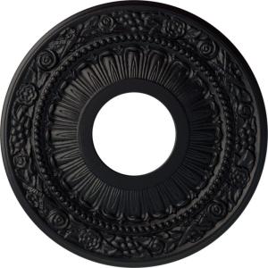 image12 18OD x 3 58ID x 78P Nadia Ceiling Medallion Fits Canopies up to 4 78Steel Gray Metallic Series