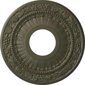 image12 18OD x 3 58ID x 78P Nadia Ceiling Medallion Fits Canopies up to 4 78Witch Hazel Flat Finish