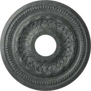 image15 34OD x 3 14ID x 1P Galway Ceiling Medallion Fits Canopies up to 3 14Athenian Green Crackle Flat Finish