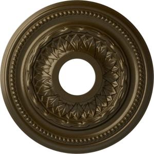 image15 34OD x 3 14ID x 1P Galway Ceiling Medallion Fits Canopies up to 3 14Brass Metallic Series