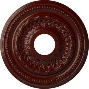 image15 34OD x 3 14ID x 1P Galway Ceiling Medallion Fits Canopies up to 3 14Brushed Mahogany Flat Finish