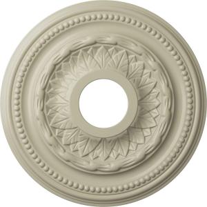 image15 34OD x 3 14ID x 1P Galway Ceiling Medallion Fits Canopies up to 3 14Clear Yellow Flat Finish