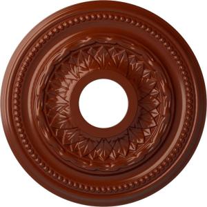 image15 34OD x 3 14ID x 1P Galway Ceiling Medallion Fits Canopies up to 3 14Firebrick Flat Finish