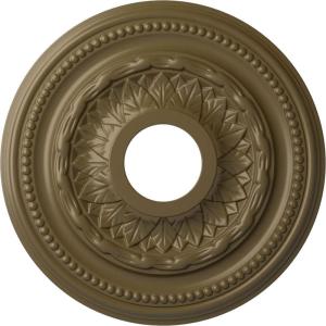 image15 34OD x 3 14ID x 1P Galway Ceiling Medallion Fits Canopies up to 3 14Mississippi Mud Flat Finish
