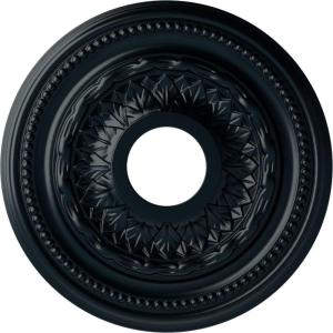 image15 34OD x 3 14ID x 1P Galway Ceiling Medallion Fits Canopies up to 3 14Night Shade Flat Finish