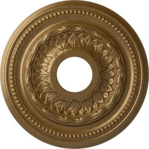 image15 34OD x 3 14ID x 1P Galway Ceiling Medallion Fits Canopies up to 3 14Pale Gold Metallic Series