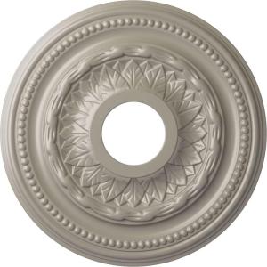 image15 34OD x 3 14ID x 1P Galway Ceiling Medallion Fits Canopies up to 3 14Pearl White Metallic Series