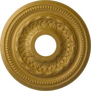 image15 34OD x 3 14ID x 1P Galway Ceiling Medallion Fits Canopies up to 3 14Pharaohs Gold Metallic Series