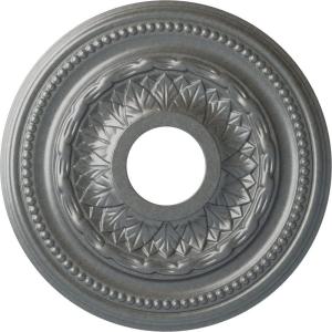 image15 34OD x 3 14ID x 1P Galway Ceiling Medallion Fits Canopies up to 3 14Platinum Metallic Series