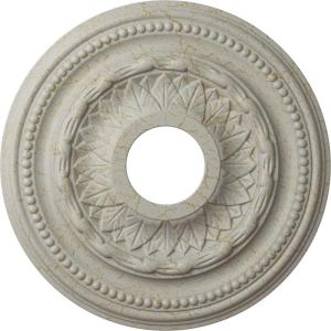 image15 34OD x 3 14ID x 1P Galway Ceiling Medallion Fits Canopies up to 3 14Pot of Cream Crackle Flat Finish