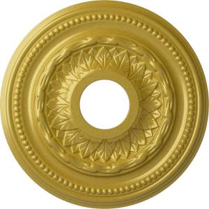 image15 34OD x 3 14ID x 1P Galway Ceiling Medallion Fits Canopies up to 3 14Rich Gold Metallic Series