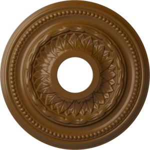 image15 34OD x 3 14ID x 1P Galway Ceiling Medallion Fits Canopies up to 3 14Smokey Topaz Flat Finish