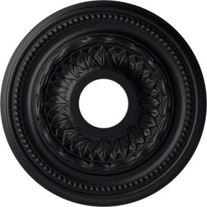image15 34OD x 3 14ID x 1P Galway Ceiling Medallion Fits Canopies up to 3 14Steel Gray Metallic Series