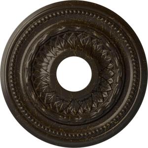 image15 34OD x 3 14ID x 1P Galway Ceiling Medallion Fits Canopies up to 3 14Stone Hearth Crackle Flat Finish