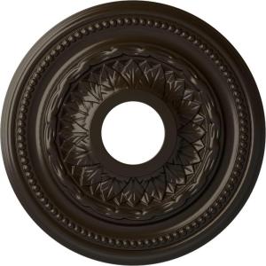 image15 34OD x 3 14ID x 1P Galway Ceiling Medallion Fits Canopies up to 3 14Stone Hearth Flat Finish