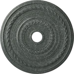 image25 38OD x 3 38ID x 1 38P Cole Ceiling Medallion Fits Canopies up to 9 18 HandPainted Night ShadeAthenian Green Crackle Flat Finish