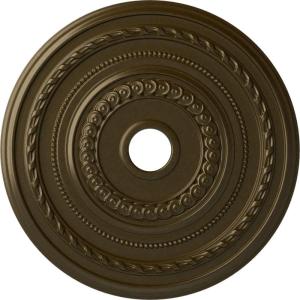 image25 38OD x 3 38ID x 1 38P Cole Ceiling Medallion Fits Canopies up to 9 18 HandPainted Night ShadeBrass Metallic Series