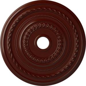image25 38OD x 3 38ID x 1 38P Cole Ceiling Medallion Fits Canopies up to 9 18 HandPainted Night ShadeBrushed Mahogany Flat Finish