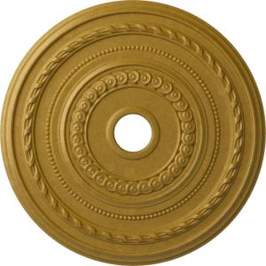 image25 38OD x 3 38ID x 1 38P Cole Ceiling Medallion Fits Canopies up to 9 18 HandPainted Night ShadePharaohs Gold Metallic Series