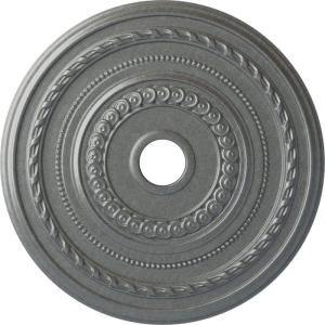 image25 38OD x 3 38ID x 1 38P Cole Ceiling Medallion Fits Canopies up to 9 18 HandPainted Night ShadePlatinum Metallic Series