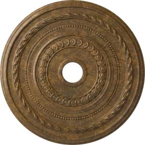 image25 38OD x 3 38ID x 1 38P Cole Ceiling Medallion Fits Canopies up to 9 18 HandPainted Night ShadeRubbed Bronze Metallic Series