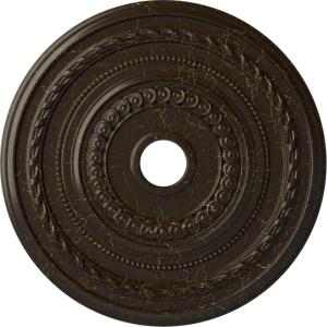 image25 38OD x 3 38ID x 1 38P Cole Ceiling Medallion Fits Canopies up to 9 18 HandPainted Night ShadeStone Hearth Crackle Flat Finish