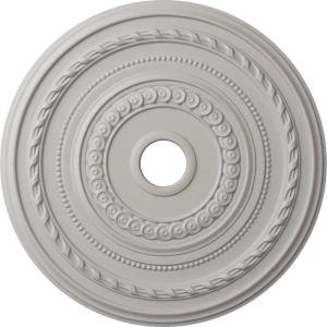 image25 38OD x 3 38ID x 1 38P Cole Ceiling Medallion Fits Canopies up to 9 18 HandPainted Night ShadeUltra Pure White Flat Finish