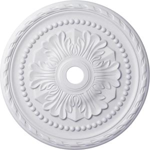 image31 12OD x 3 58ID x 1 34P Palmetto Ceiling MedallionFactory Primed