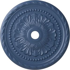 image31 12OD x 3 58ID x 1 34P Palmetto Ceiling MedallionHandPainted Americana