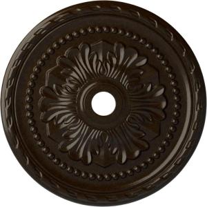 image31 12OD x 3 58ID x 1 34P Palmetto Ceiling MedallionHandPainted Bronze