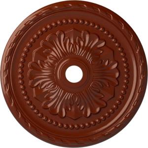 image31 12OD x 3 58ID x 1 34P Palmetto Ceiling MedallionHandPainted Firebrick