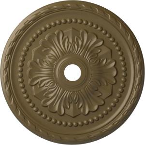 image31 12OD x 3 58ID x 1 34P Palmetto Ceiling MedallionHandPainted Mississippi Mud