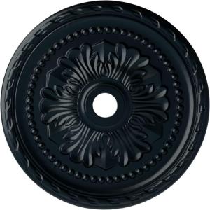 image31 12OD x 3 58ID x 1 34P Palmetto Ceiling MedallionHandPainted Night Shade