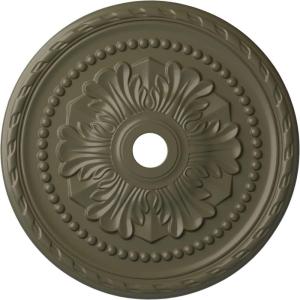 image31 12OD x 3 58ID x 1 34P Palmetto Ceiling MedallionHandPainted Painted Turtle