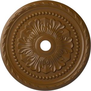 image31 12OD x 3 58ID x 1 34P Palmetto Ceiling MedallionHandPainted Smokey Topaz