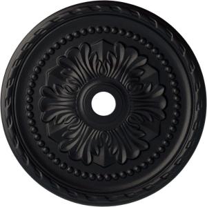 image31 12OD x 3 58ID x 1 34P Palmetto Ceiling MedallionHandPainted Steel Gray