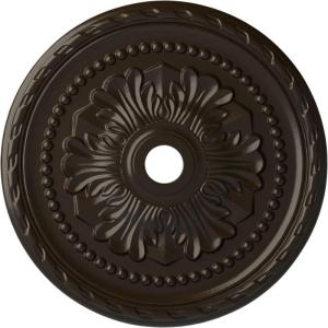 image31 12OD x 3 58ID x 1 34P Palmetto Ceiling MedallionHandPainted Stone Hearth