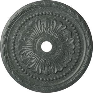 image31 12OD x 3 58ID x 1 34P Palmetto Ceiling MedallionHandpainted Athenian Green Crackle
