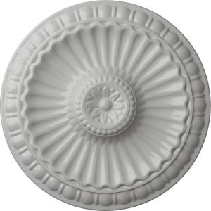 imageEkena Millwork CM11LIUWF 1114 x 118 Linus Ceiling Medallion Ultra Pure WhiteFrost Flat Finish