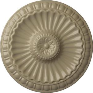 imageEkena Millwork CM11LIUWF 1114 x 118 Linus Ceiling Medallion Ultra Pure WhiteGobi Desert Flat Finish
