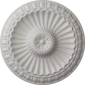 imageEkena Millwork CM11LIUWF 1114 x 118 Linus Ceiling Medallion Ultra Pure WhiteUltra Pure White Flat Finish