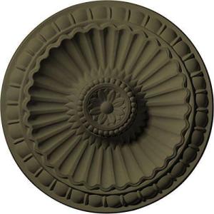 imageEkena Millwork CM11LIUWF 1114 x 118 Linus Ceiling Medallion Ultra Pure WhiteWitch Hazel Flat Finish