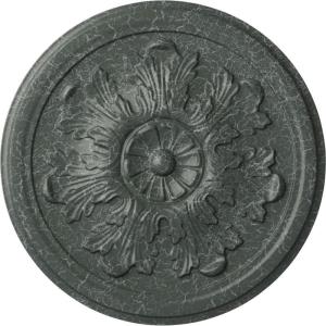 imageEkena Millwork CM12LEAMF 1234 x 78 Legacy Acanthus Ceiling Medallion AmericanaAthenian Green Crackle Flat Finish