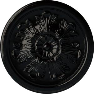 imageEkena Millwork CM12LEAMF 1234 x 78 Legacy Acanthus Ceiling Medallion AmericanaBlack Pearl Metallic Series