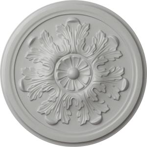 imageEkena Millwork CM12LEAMF 1234 x 78 Legacy Acanthus Ceiling Medallion AmericanaFrost Flat Finish