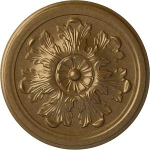 imageEkena Millwork CM12LEAMF 1234 x 78 Legacy Acanthus Ceiling Medallion AmericanaHandPainted Pale Gold