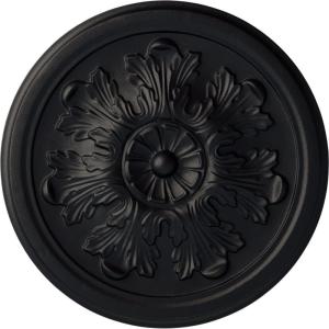 imageEkena Millwork CM12LEAMF 1234 x 78 Legacy Acanthus Ceiling Medallion AmericanaSteel Gray Metallic Series