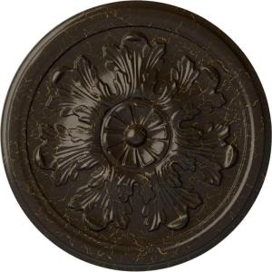 imageEkena Millwork CM12LEAMF 1234 x 78 Legacy Acanthus Ceiling Medallion AmericanaStone Hearth Crackle Flat Finish