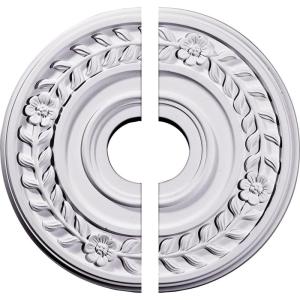 imageEkena Millwork CM16WR2 16 14OD x 3 58ID x 1P Wreath Ceiling Medallion Fits Canopies up to 512 2 Piece